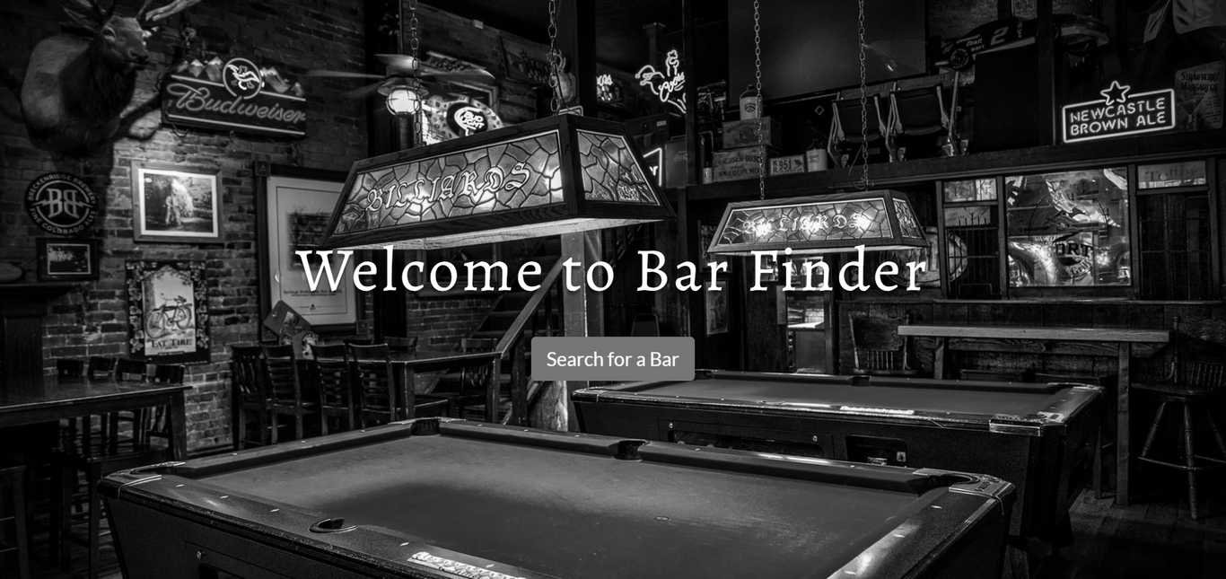 Bar Finder